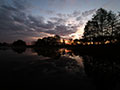 Sonnenuntergang - Bootshaus am Tiefen Ziest