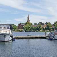 Das Kloster Malchow vom Hafen aus